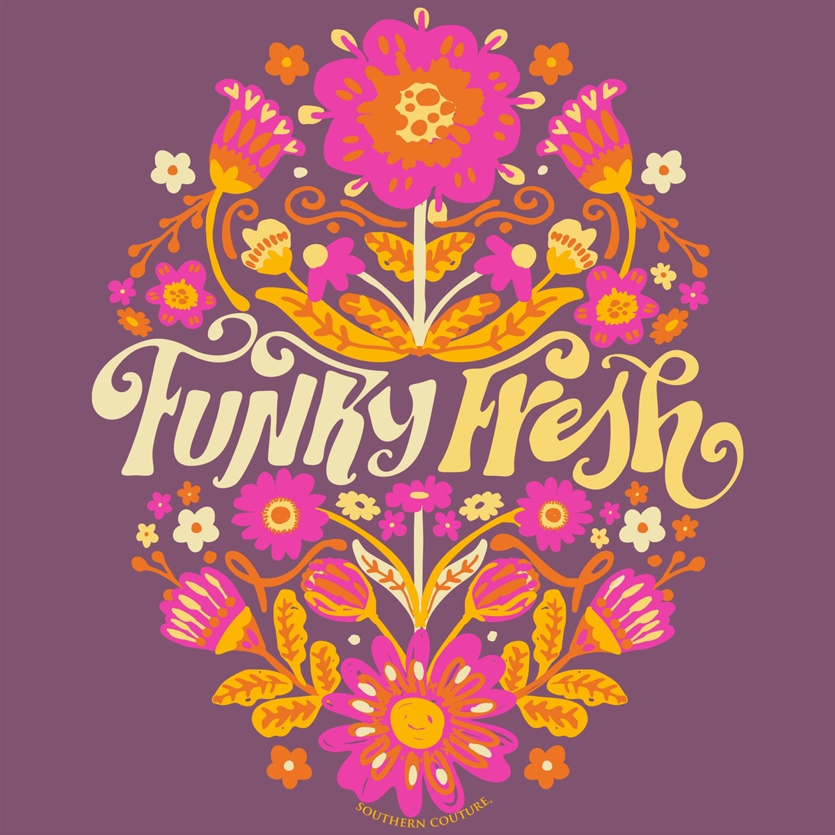 Southern Couture Funky Fresh Comfort Colors Long Sleeve T-Shirt - SimplyCuteTees