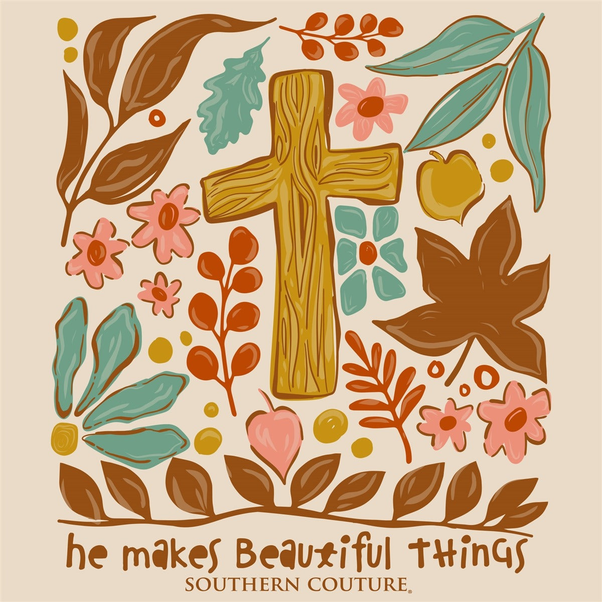 Southern Couture Classic He Makes All Things Beautiful Long Sleeve T-Shirt - SimplyCuteTees