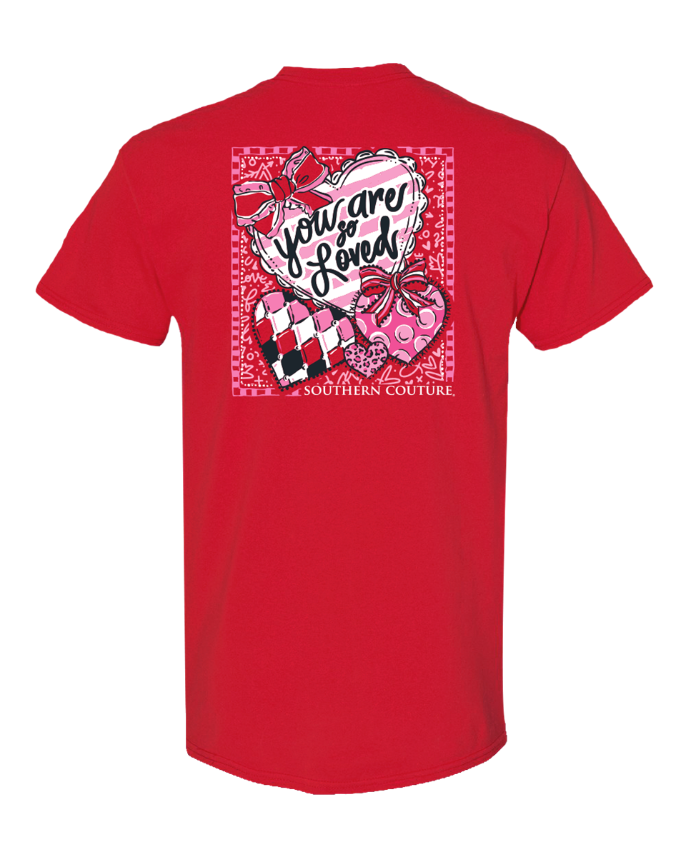 Southern Couture Classic You Are So Loved Hearts  T-Shirt - SimplyCuteTees