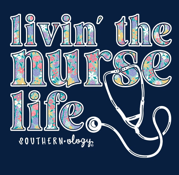 Southernology Livin' the Nurse Life Comfort Colors T-Shirt