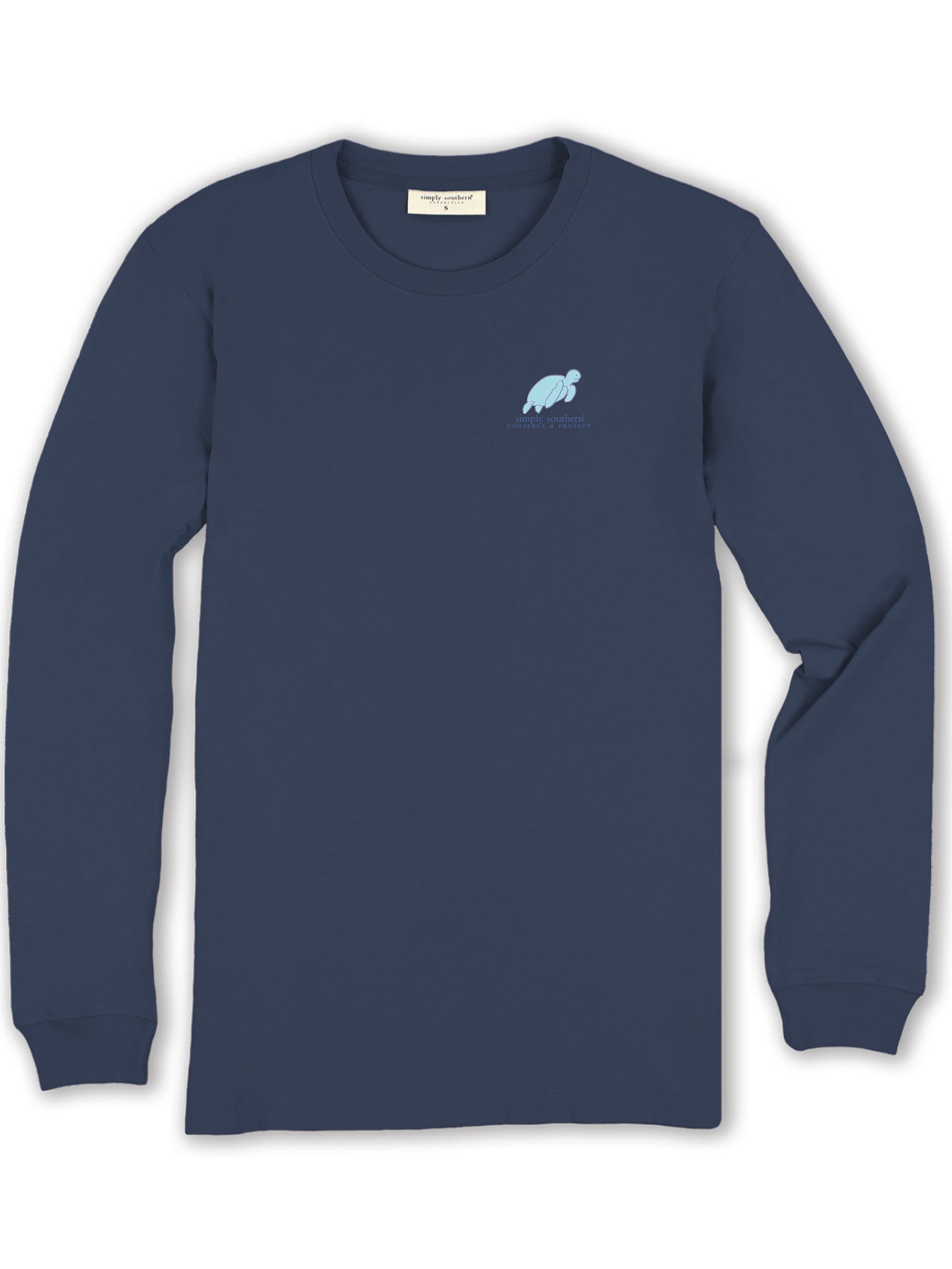Simply Southern Turtle Tracker Rose Long Sleeve T-Shirt - SimplyCuteTees