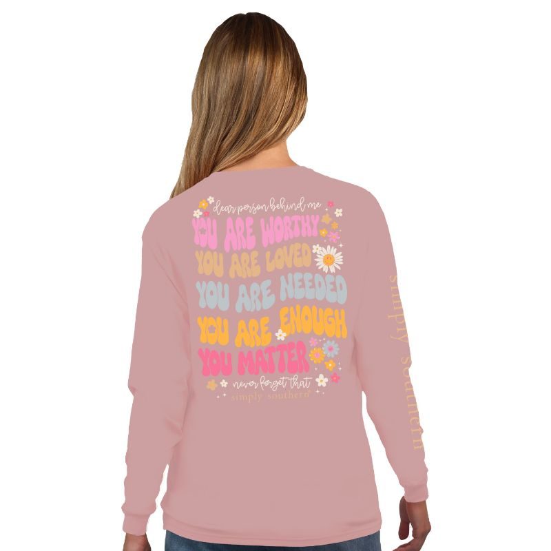 SALE Simply Southern You Are Worthy Long Sleeve T-Shirt