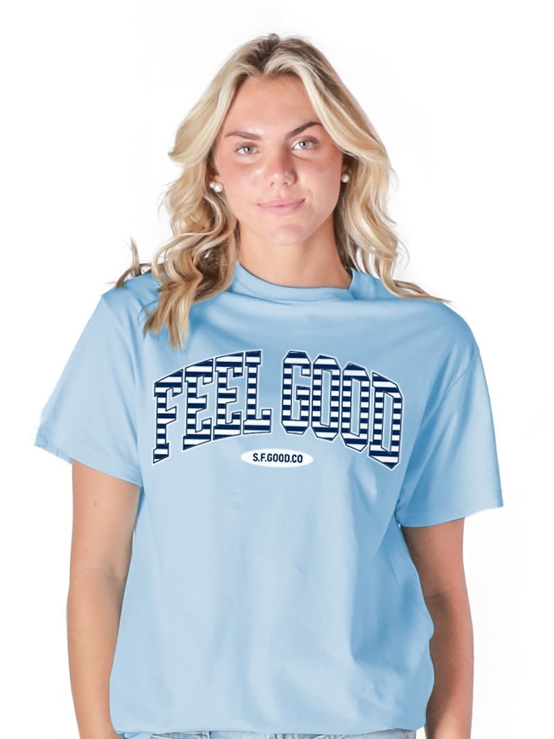 Simply Southern S4G Feel Good Striped Mineral Washed T-Shirt