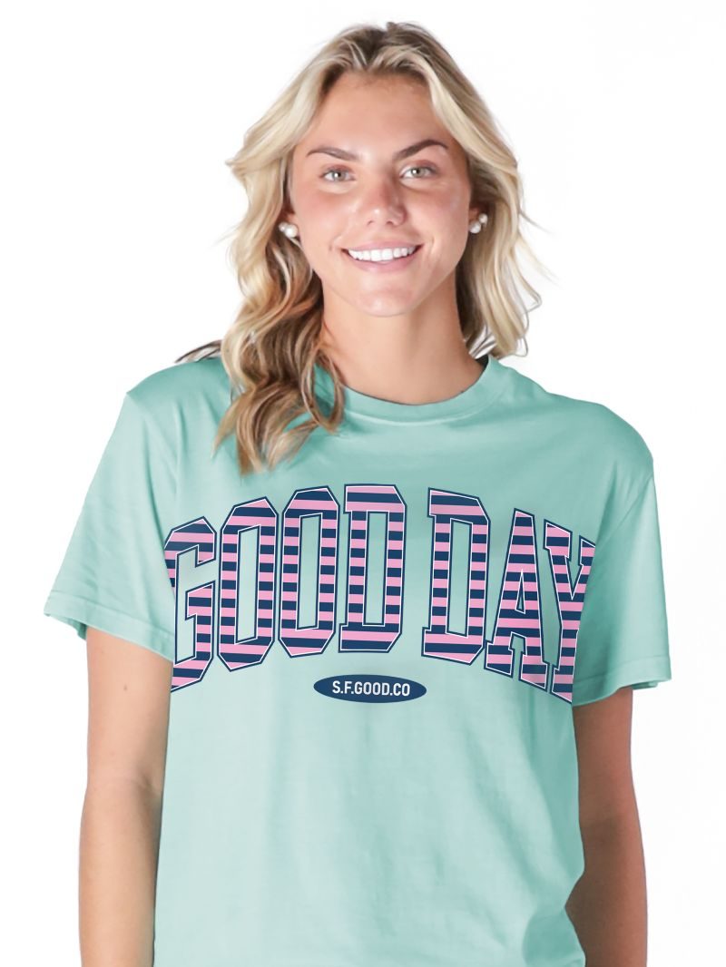 Simply Southern S4G Stipe Logo Mineral Washed T-Shirt