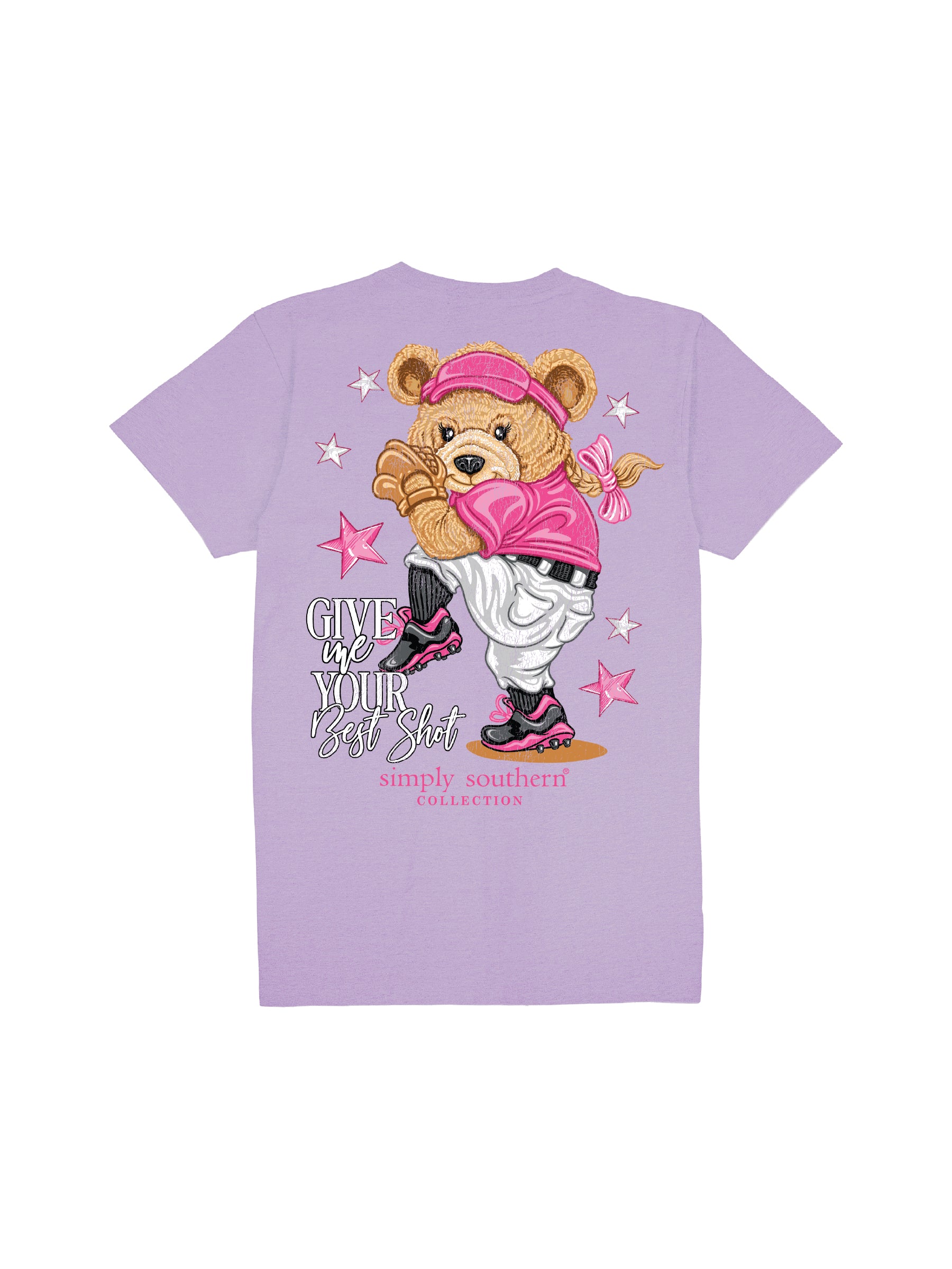 Simply Southern Bear Ball Baseball Softball T-Shirt - SimplyCuteTees