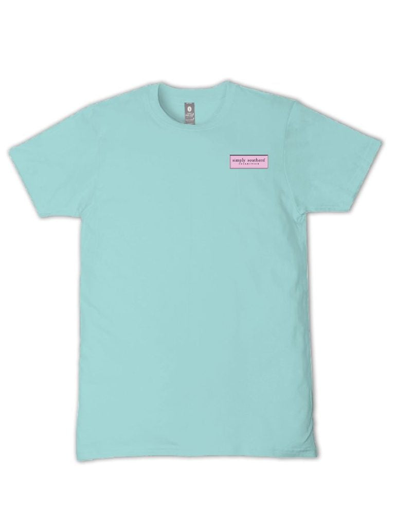 Simply Southern Books &amp; Bows Aqua T-Shirt - SimplyCuteTees