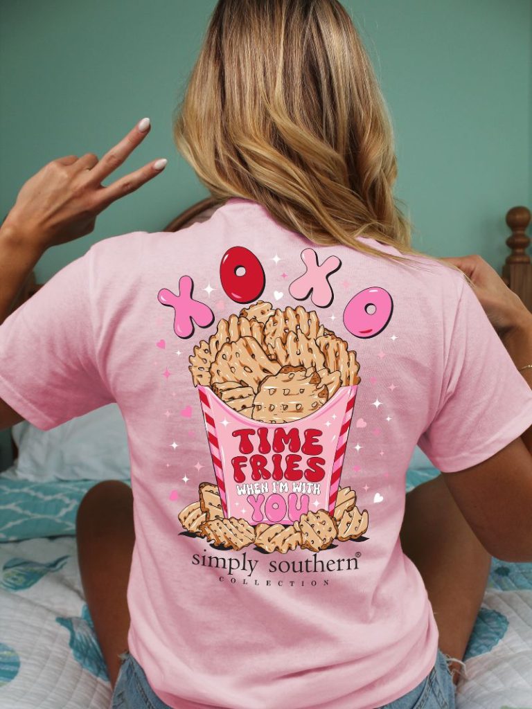 Simply Southern XOXO Time Fries T-Shirt - SimplyCuteTees