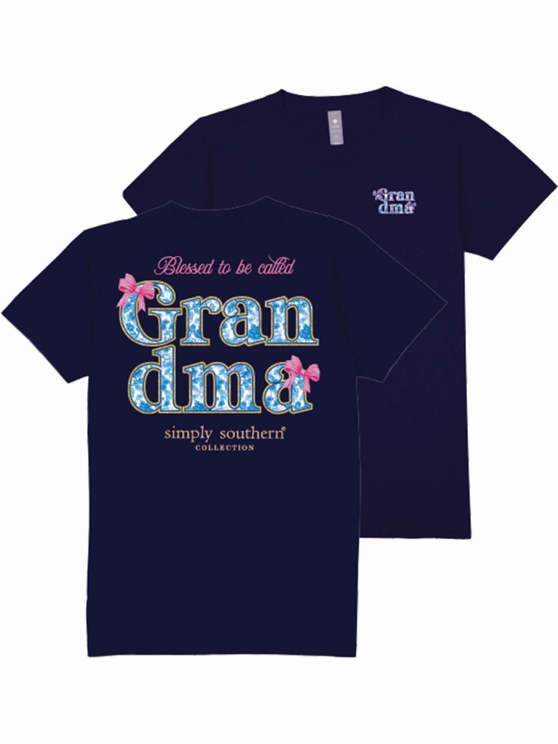 Simply Southern Blessed Grandma Bows T-Shirt - SimplyCuteTees
