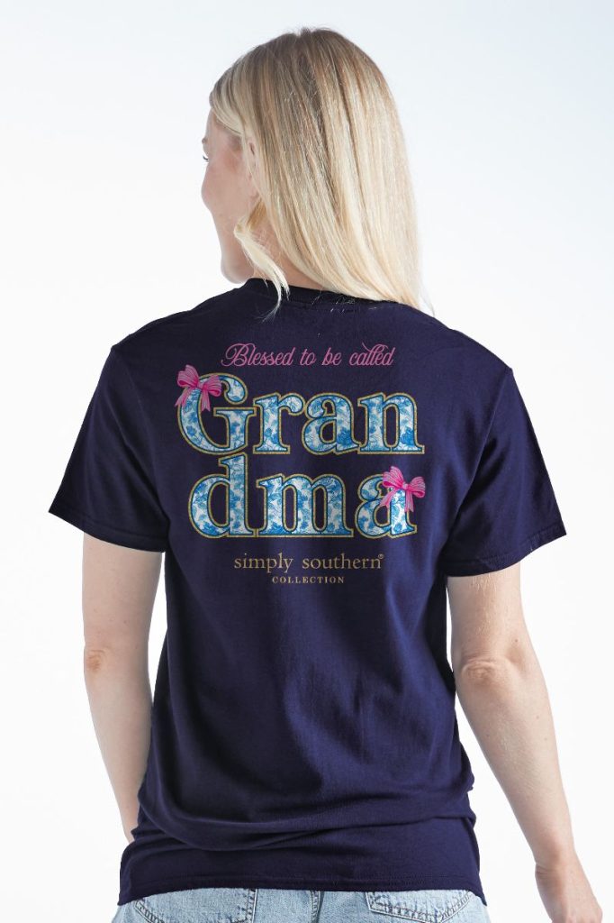 Simply Southern Blessed Grandma Bows T-Shirt - SimplyCuteTees