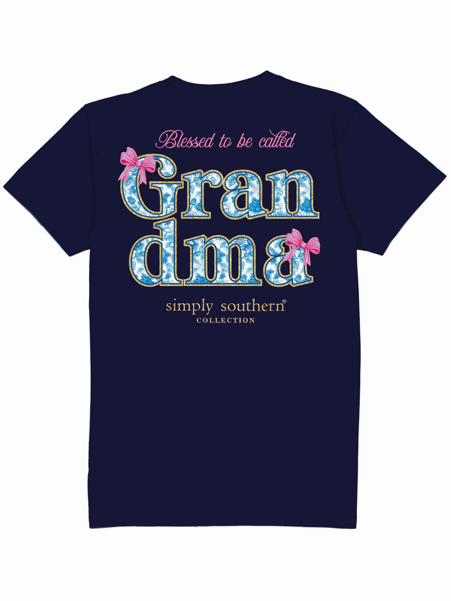 Simply Southern Blessed Grandma Bows T-Shirt - SimplyCuteTees