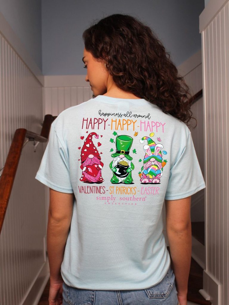 Simply Southern Happy Everything XoXo Irish Easter T-Shirt