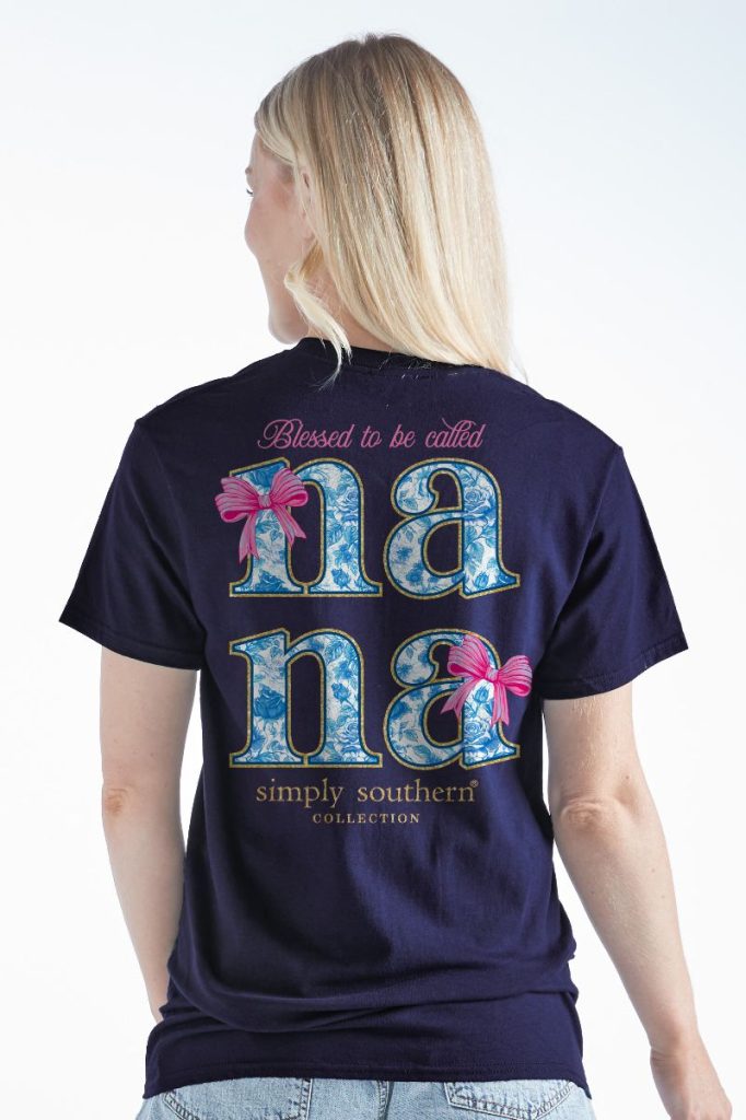 Simply Southern Blessed Nana Bows T-Shirt - SimplyCuteTees