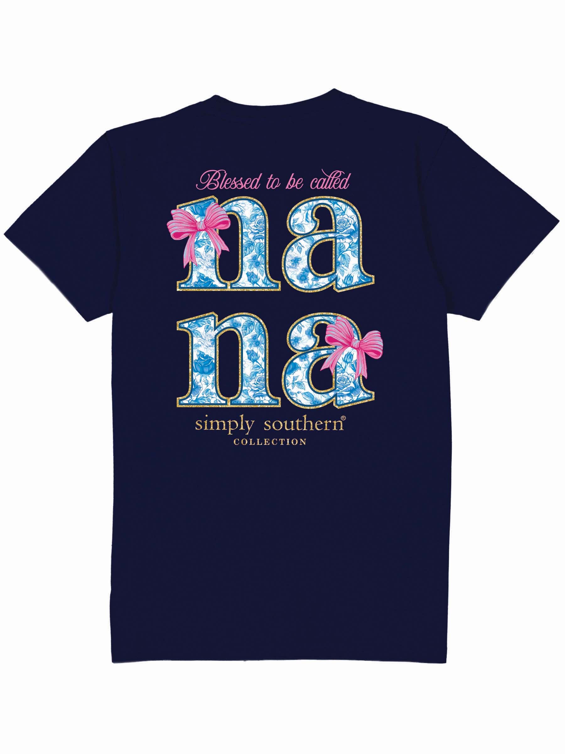Simply Southern Blessed Nana Bows T-Shirt - SimplyCuteTees