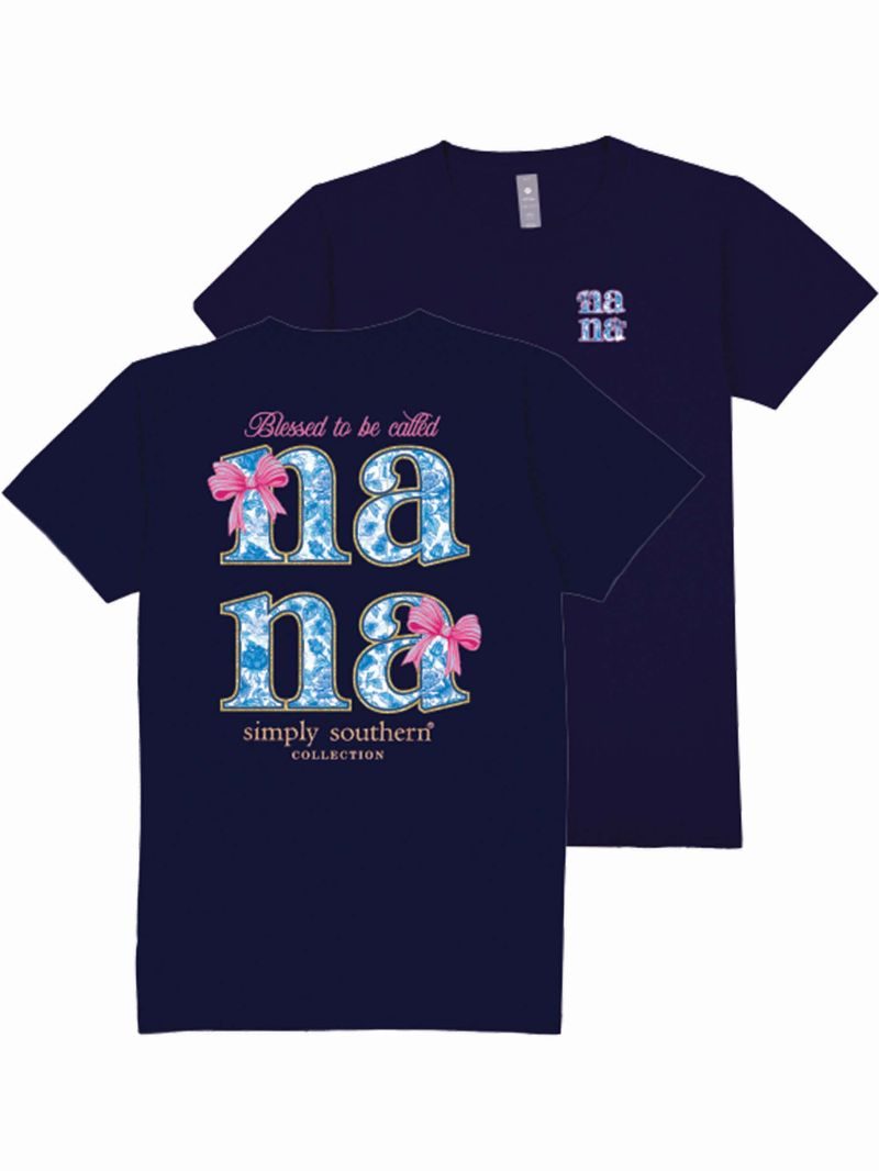 Simply Southern Blessed Nana Bows T-Shirt - SimplyCuteTees