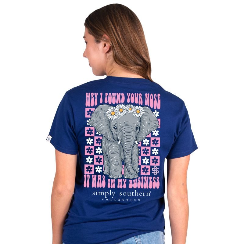 SALE Simply Southern Nose Business Elephant T-Shirt