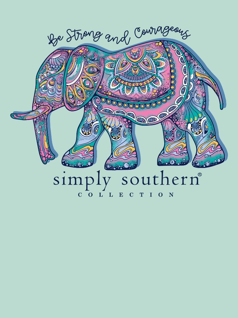 Simply Southern Be Strong Elephant T-Shirt