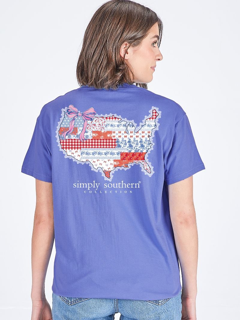 Simply Southern USA Patch Bali T-Shirt
