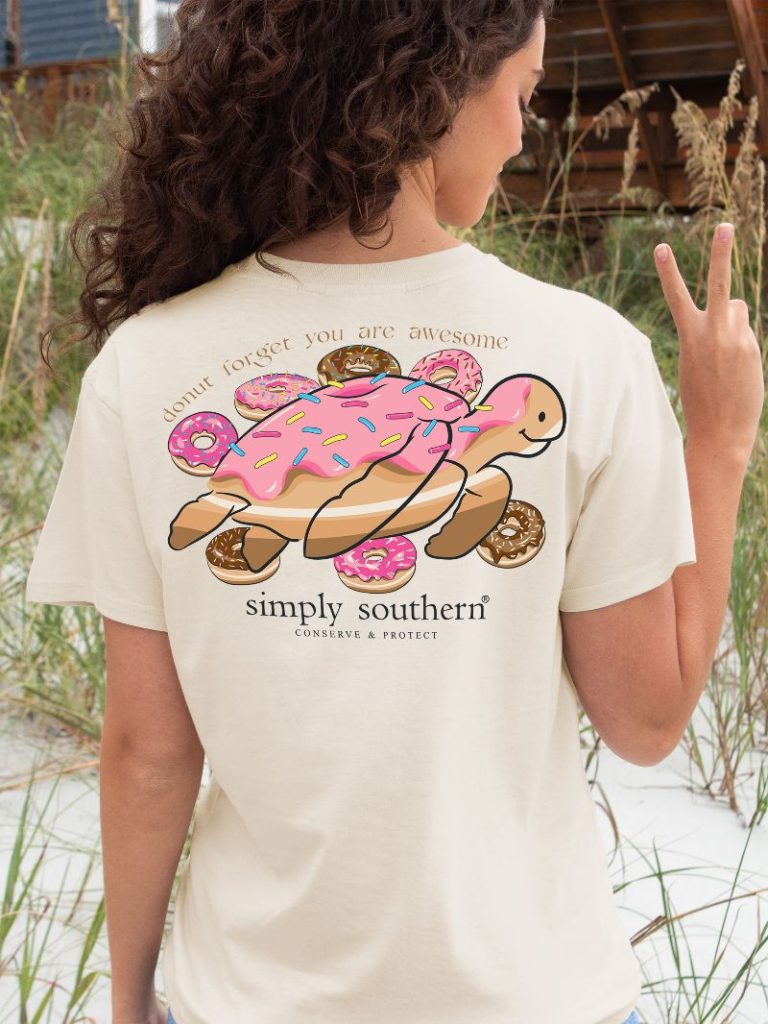 Simply Southern Turtle Tracker Donut T-Shirt - SimplyCuteTees