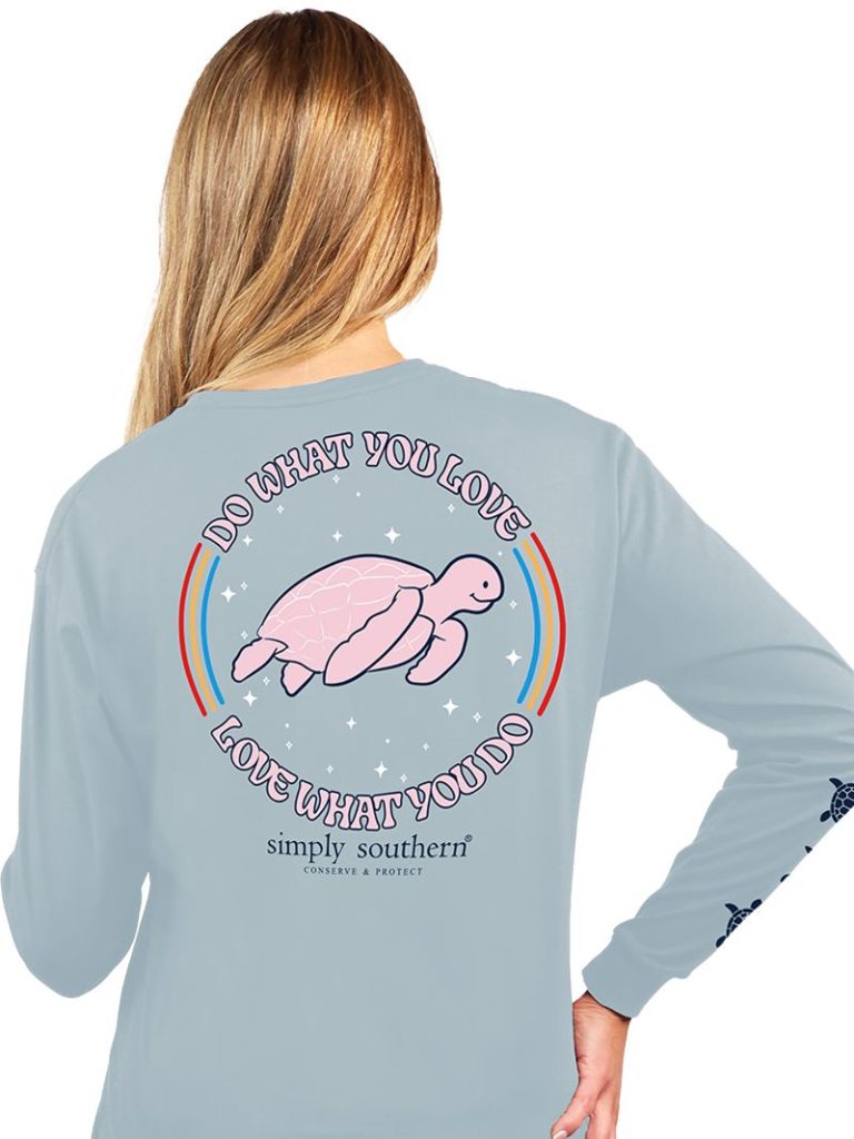 Simply Southern Turtle Tracker Love Long Sleeve T-Shirt - SimplyCuteTees