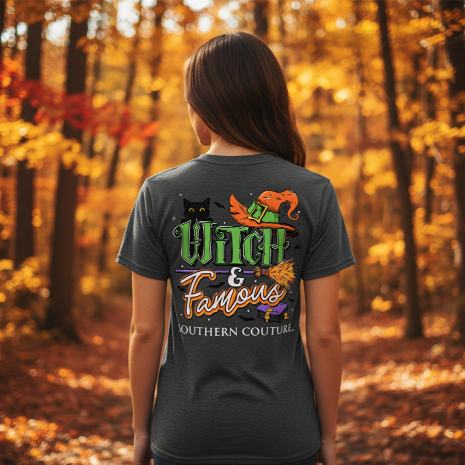 Southern Couture Classic Witch & Famous Halloween T-Shirt