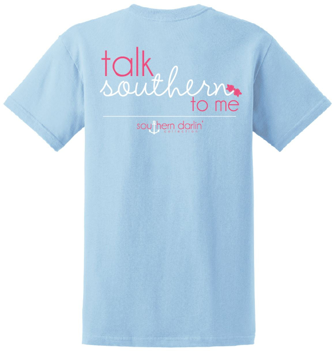Southern Darlin Talk Southern to Me Bow Funny Country Bright Girlie T-Shirt - SimplyCuteTees