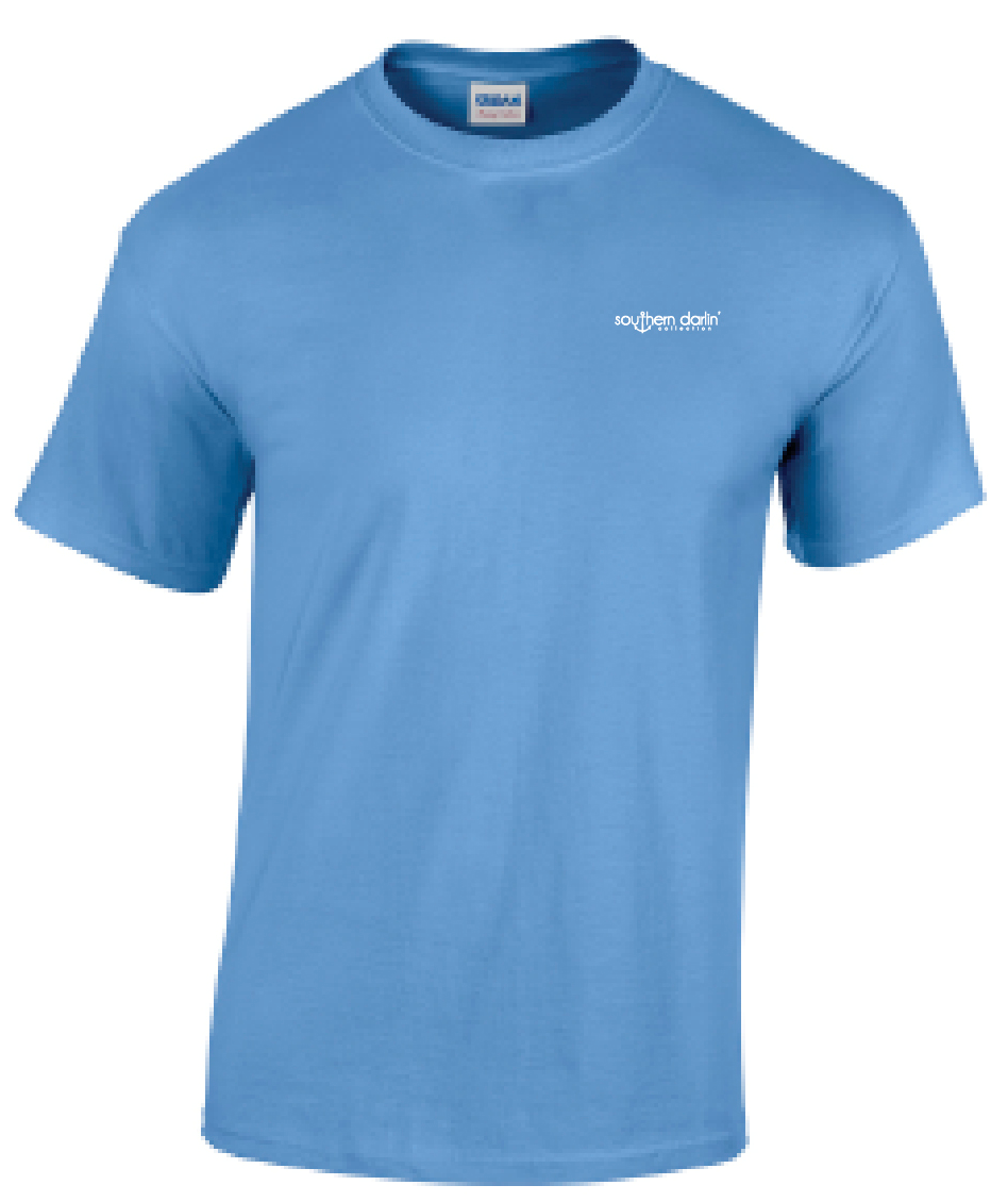 Southern Darlin Anchored in the South Crab Bright Girlie T-Shirt - SimplyCuteTees