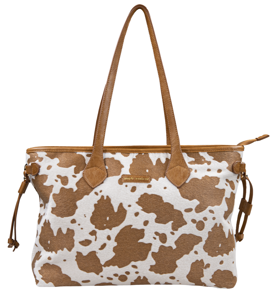 Simply Southern Preppy Pattern Leather Tote Bag