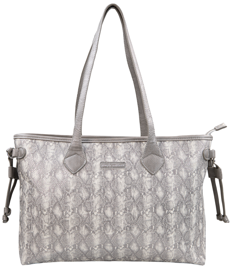 Simply Southern Preppy Pattern Leather Tote Bag