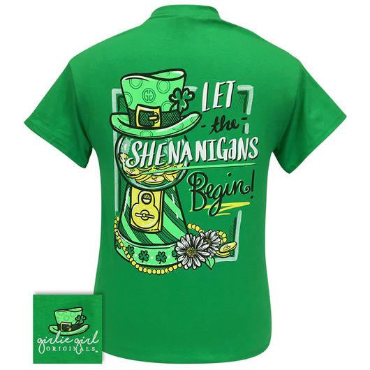 Girlie Girl Originals Preppy Shenanigans St. Patrick’s Day Irish T-Shirt - SimplyCuteTees