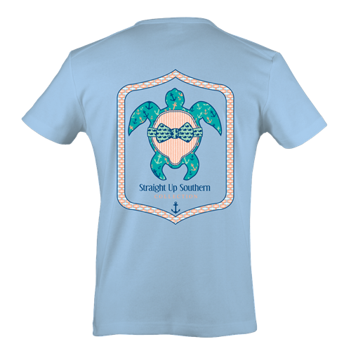 SALE Itsa girl Thing Preppy Turtle Anchor Bow Southern Bright Girlie T-Shirt