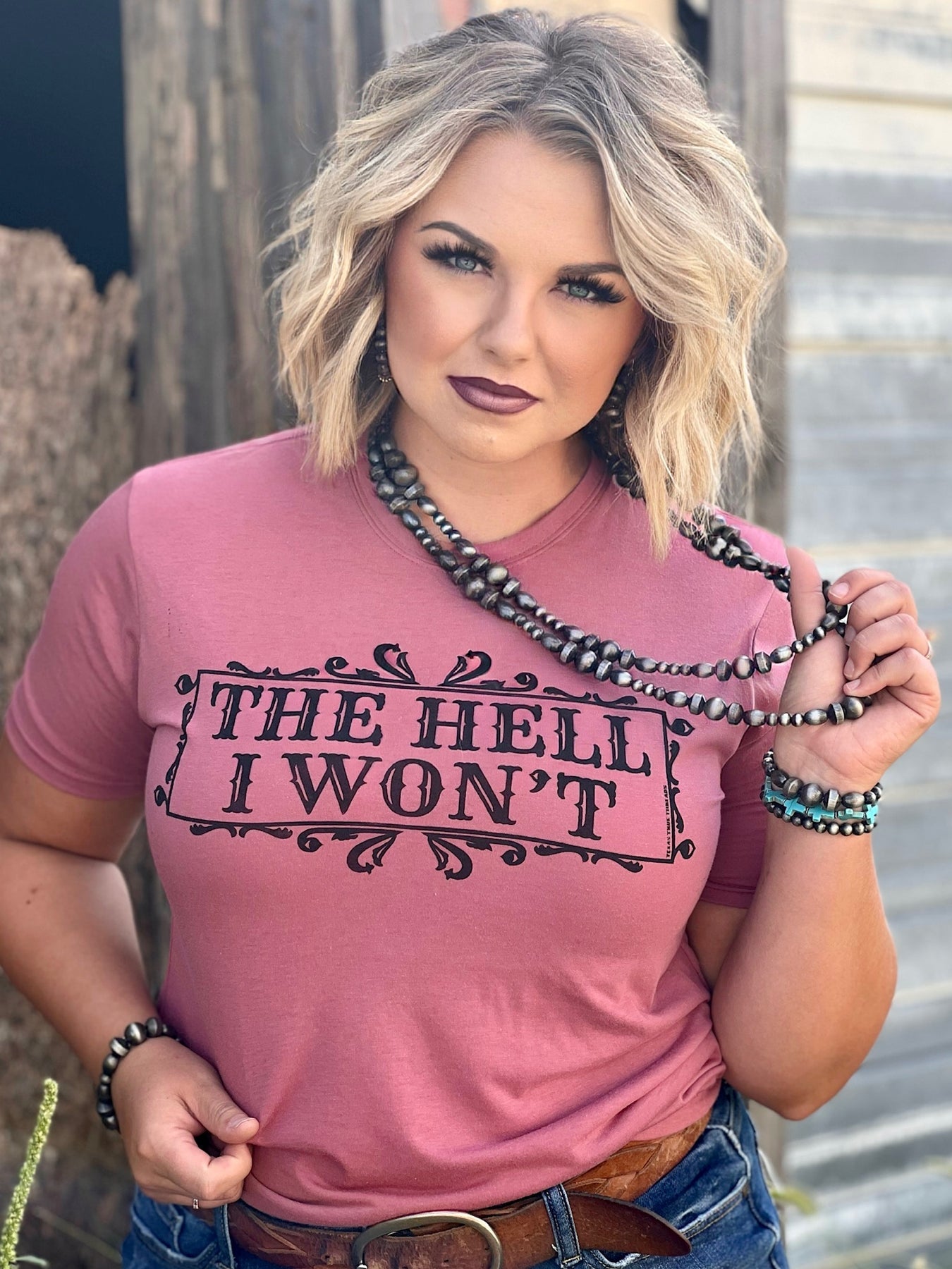 Texas True Threads The Hell I Won't Canvas T-Shirt