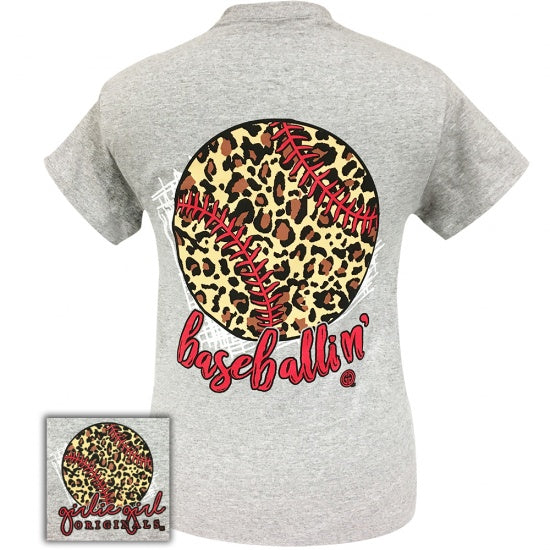 Girlie Girl Originals Preppy Leopard Baseballin’ T-Shirt - SimplyCuteTees