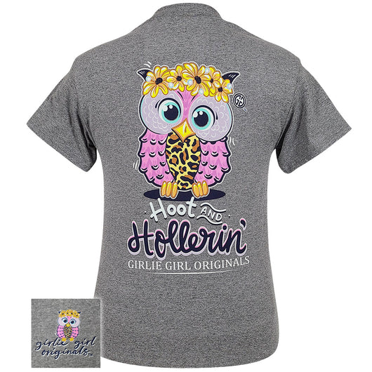 Girlie Girl Originals Preppy Hoot &amp; Hollerin Owl T-Shirt