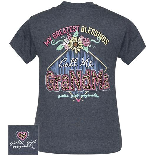 Girlie Girl Originals Preppy Blessings Call Me Grandma T-Shirt - SimplyCuteTees