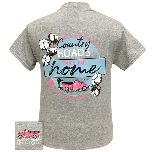 Girlie Girl Originals Preppy Country Roads  T-Shirt - SimplyCuteTees
