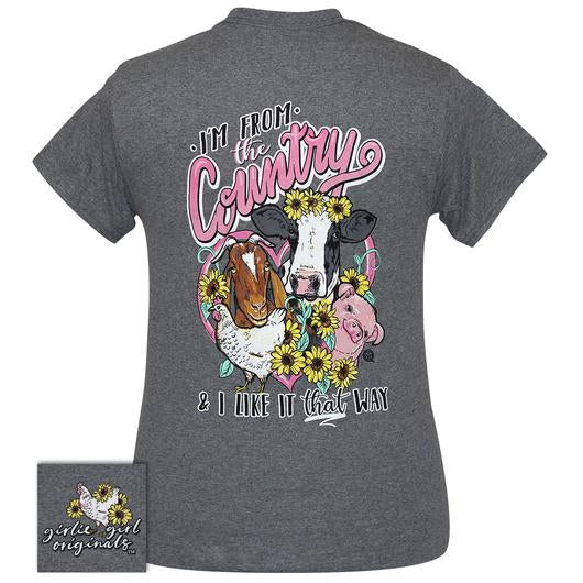 Girlie Girl Originals Preppy From The Country Farm Animals T-Shirt - SimplyCuteTees