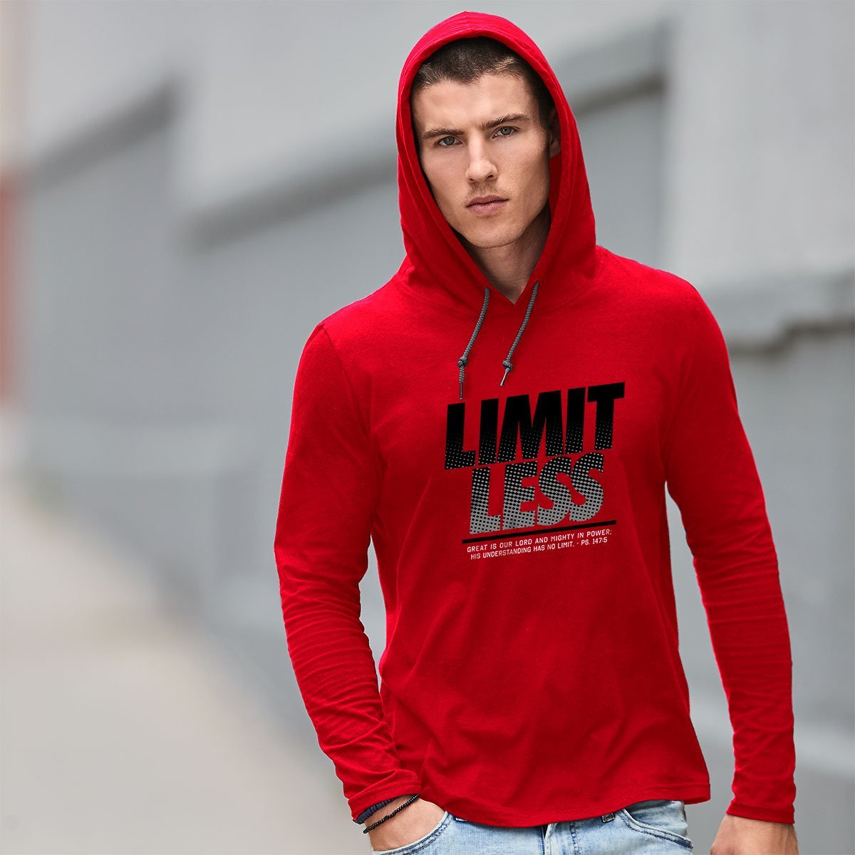 Kerusso Limitless Unisex Christian Long Sleeve Hoodie T Shirt