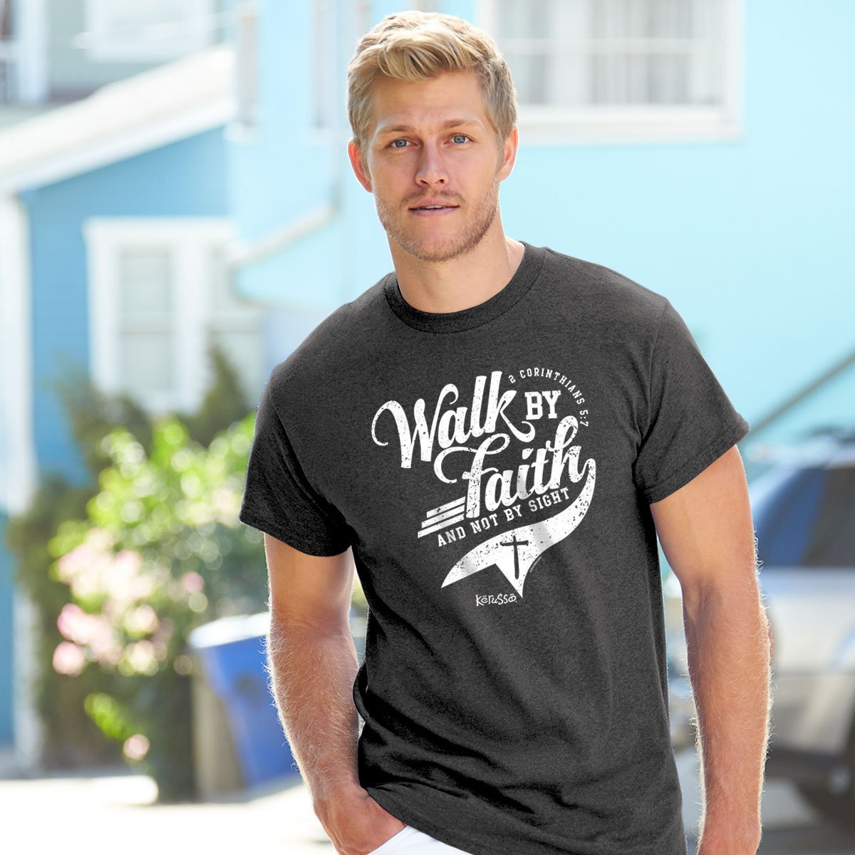 Kerusso Walk By Faith Christian Unisex T-Shirt