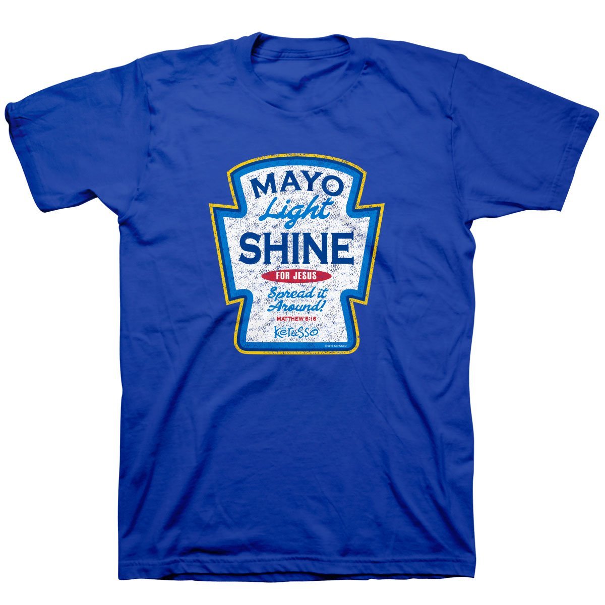 Kerusso Light Shine for Jesus Spread it Around Christian Unisex Bright T Shirt