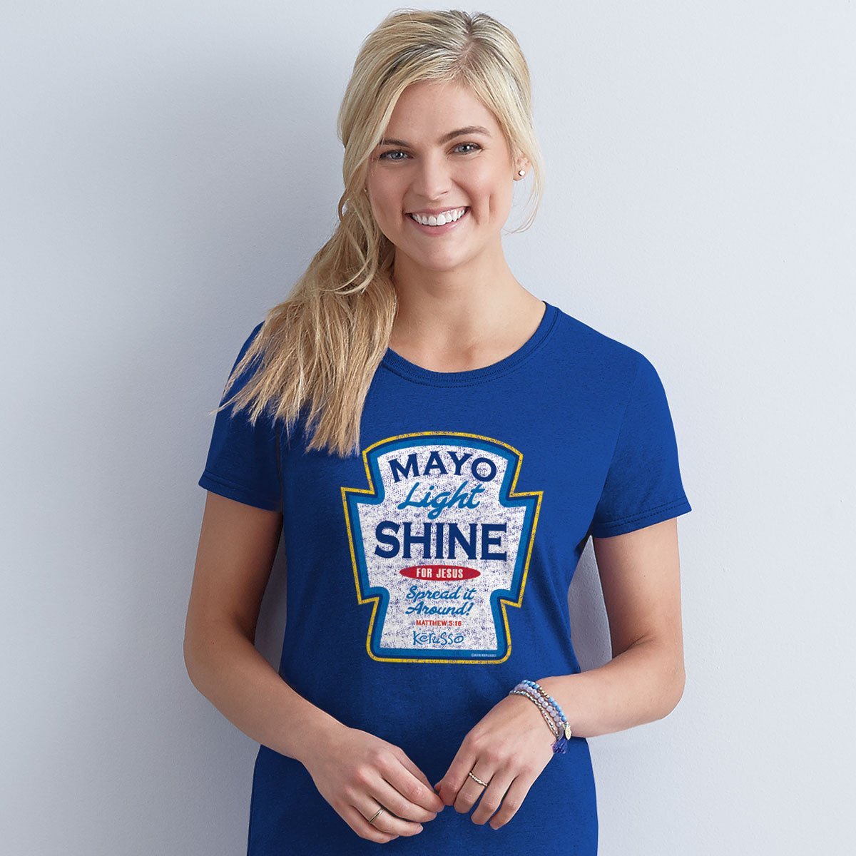 Kerusso Light Shine for Jesus Spread it Around Christian Unisex Bright T Shirt