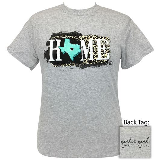 Girlie Girl Originals Preppy Texas Home Leopard T-Shirt
