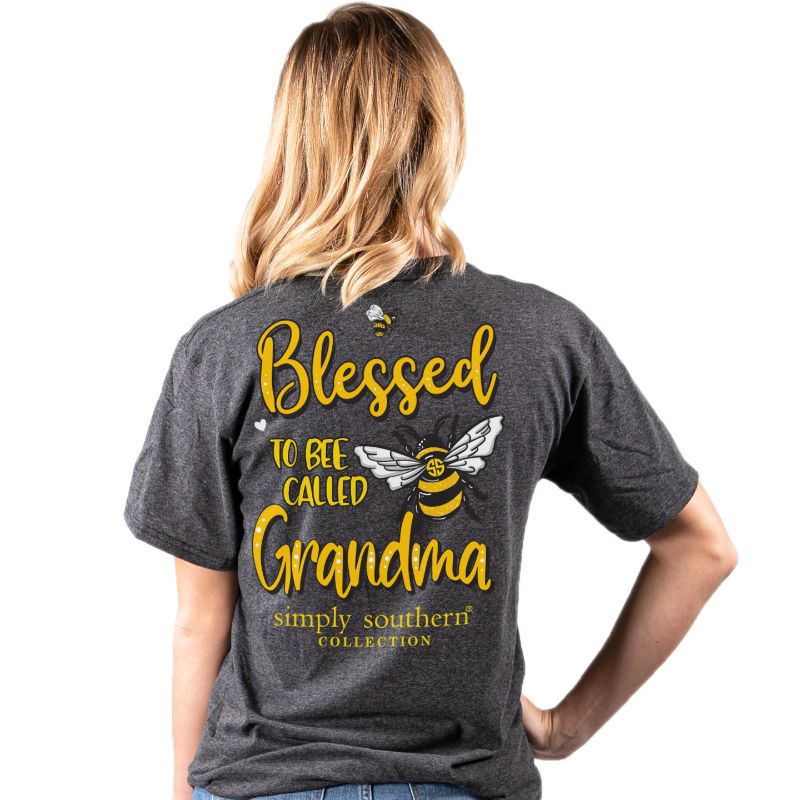 SALE Simply Southern Preppy Blessed To Bee Called Grandma T-Shirt - SimplyCuteTees