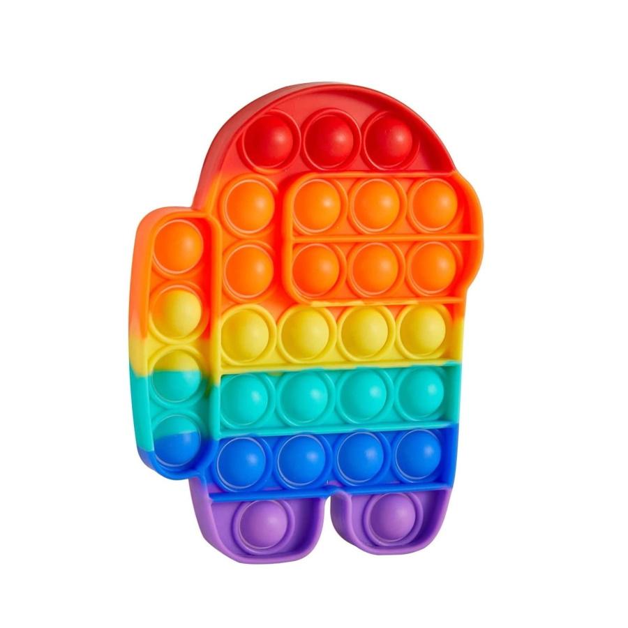 Character Push Pop It Bubble Fidget Toy