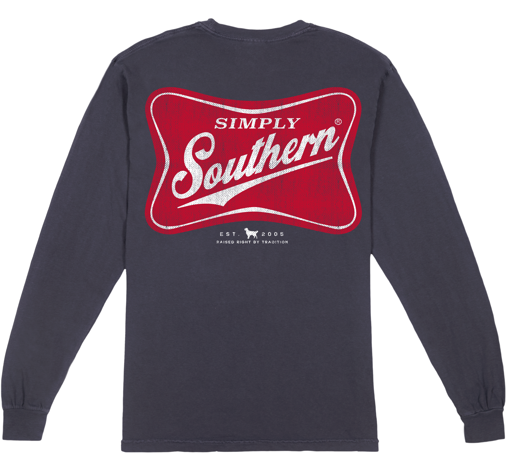 SALE Simply Southern Red Logo Unisex Comfort Colors Long Sleeve T-Shirt - SimplyCuteTees