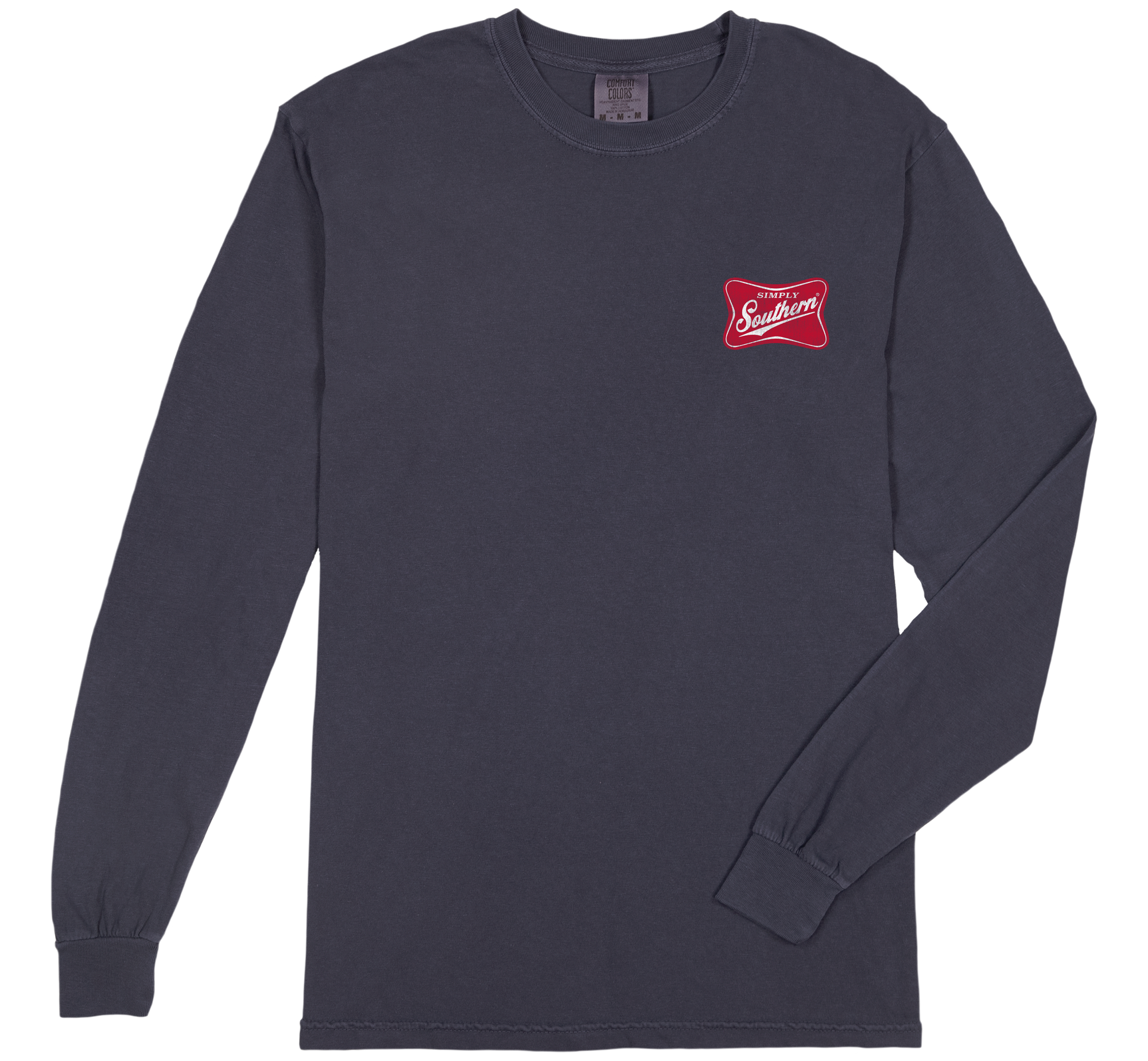 SALE Simply Southern Red Logo Unisex Comfort Colors Long Sleeve T-Shirt - SimplyCuteTees
