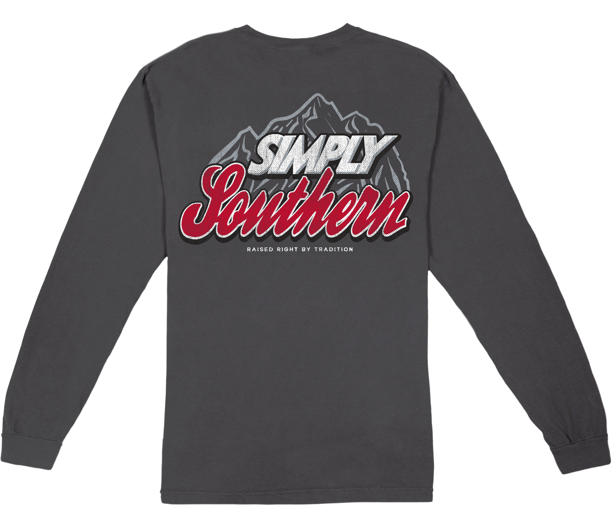 SALE Simply Southern Mountain Logo Unisex Comfort Colors Long Sleeve T-Shirt