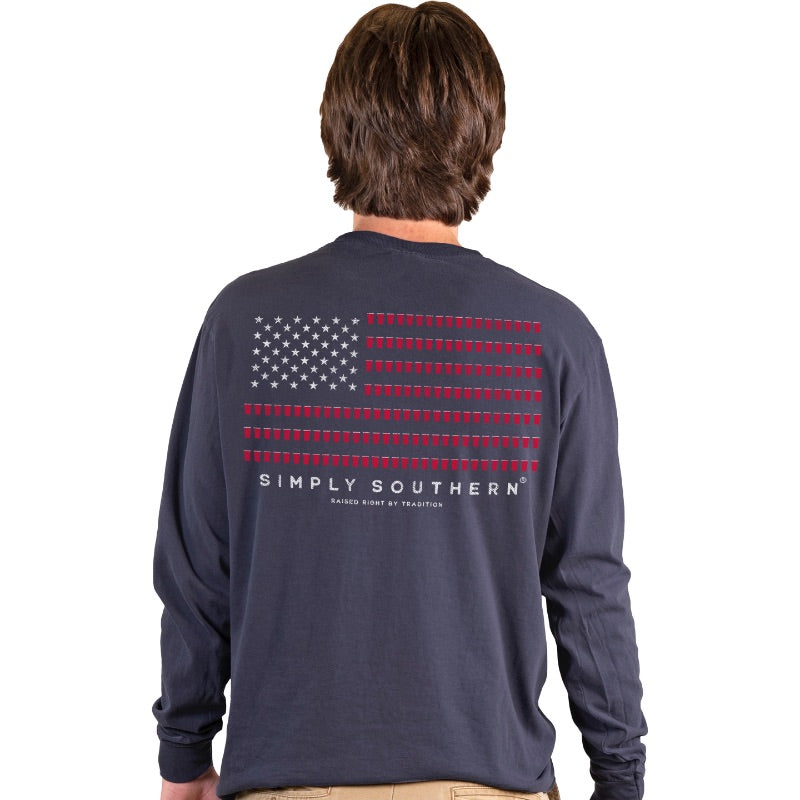 Simply Southern USA Red Cup Unisex Comfort Colors Long Sleeve T-Shirt - SimplyCuteTees