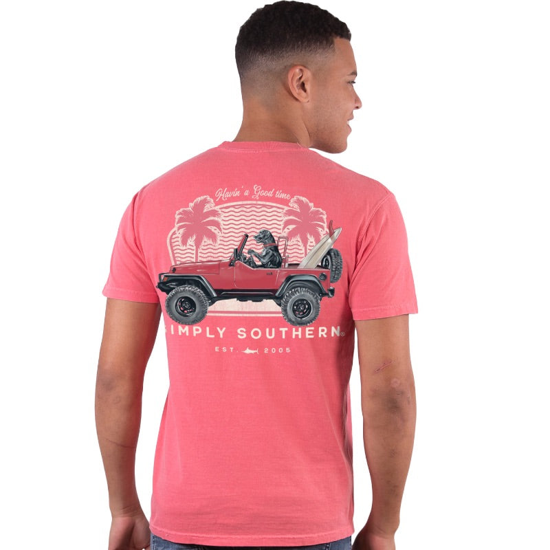 SALE Simply Southern Surf Dog Unisex Comfort Colors T-Shirt
