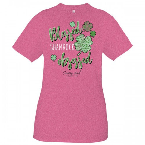 Country Chick By Simply Southern Blessed St. Patrick's Day Irish T-Shirt - SimplyCuteTees