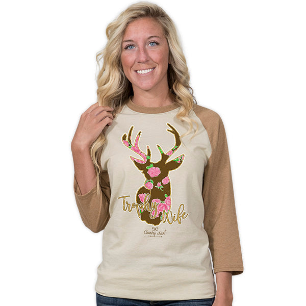 SALE Country Chick By Simply Southern Trophy Wife Long Sleeve T-Shirt